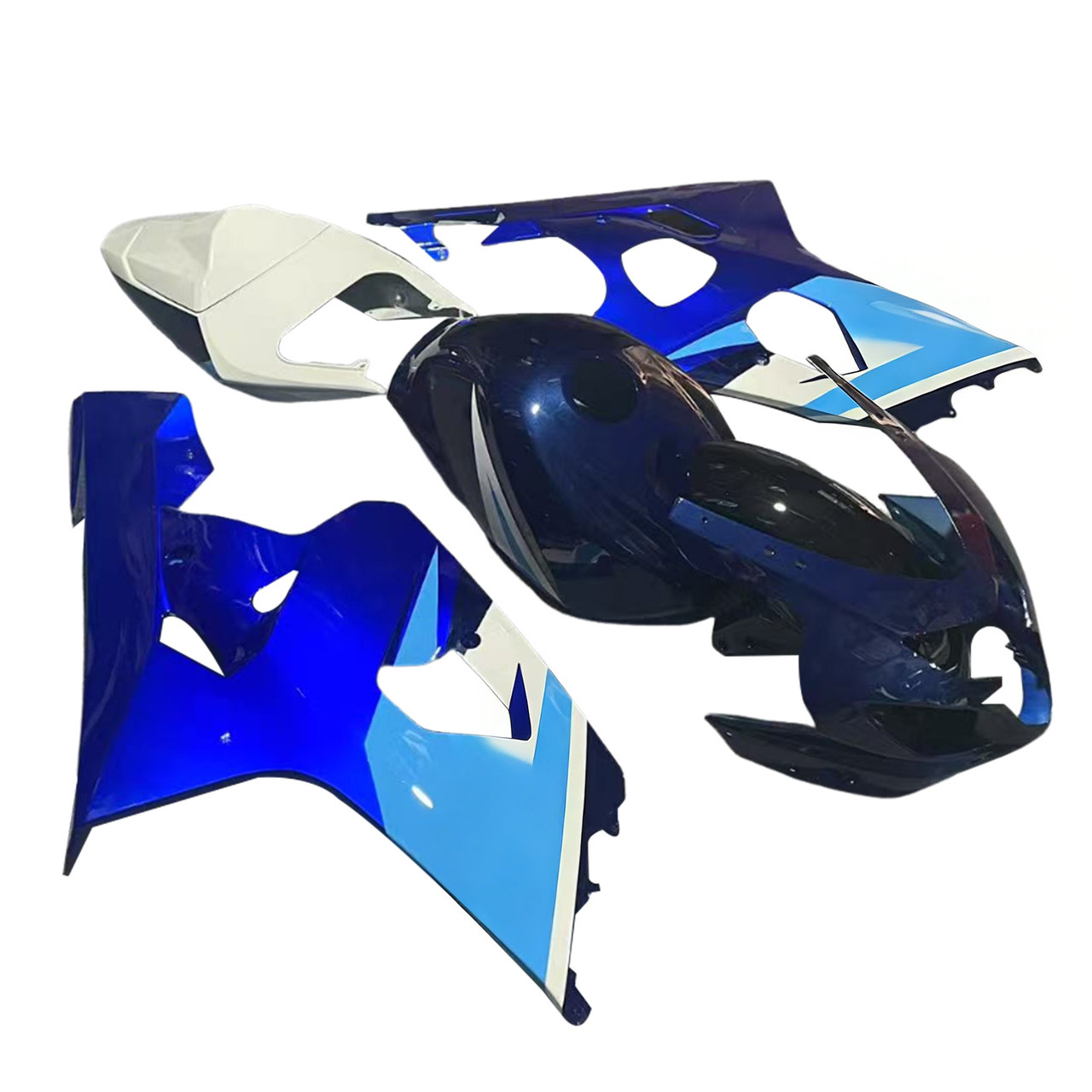 2004-2005 K4 GSXR 600/750 Suzuki Gradient Blue Fairing Kit
