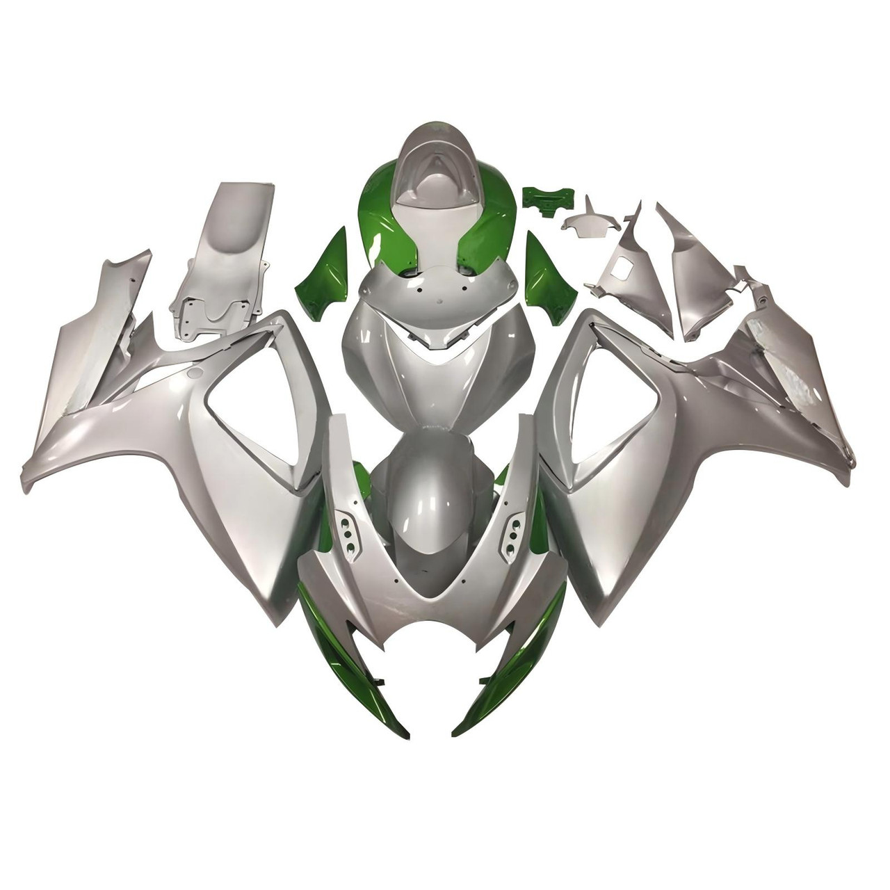 2006-2007 K6 GSXR 600/750 Suzuki Grey&Green Fairing kit