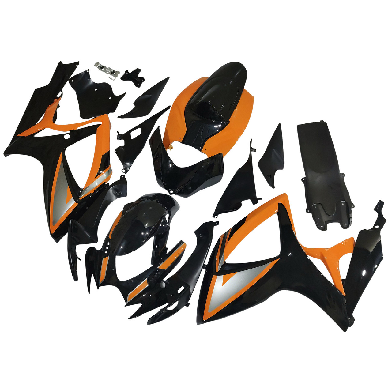 2006-2007 K6 GSXR 600/750 Suzuki Black&Orange Fairing kit