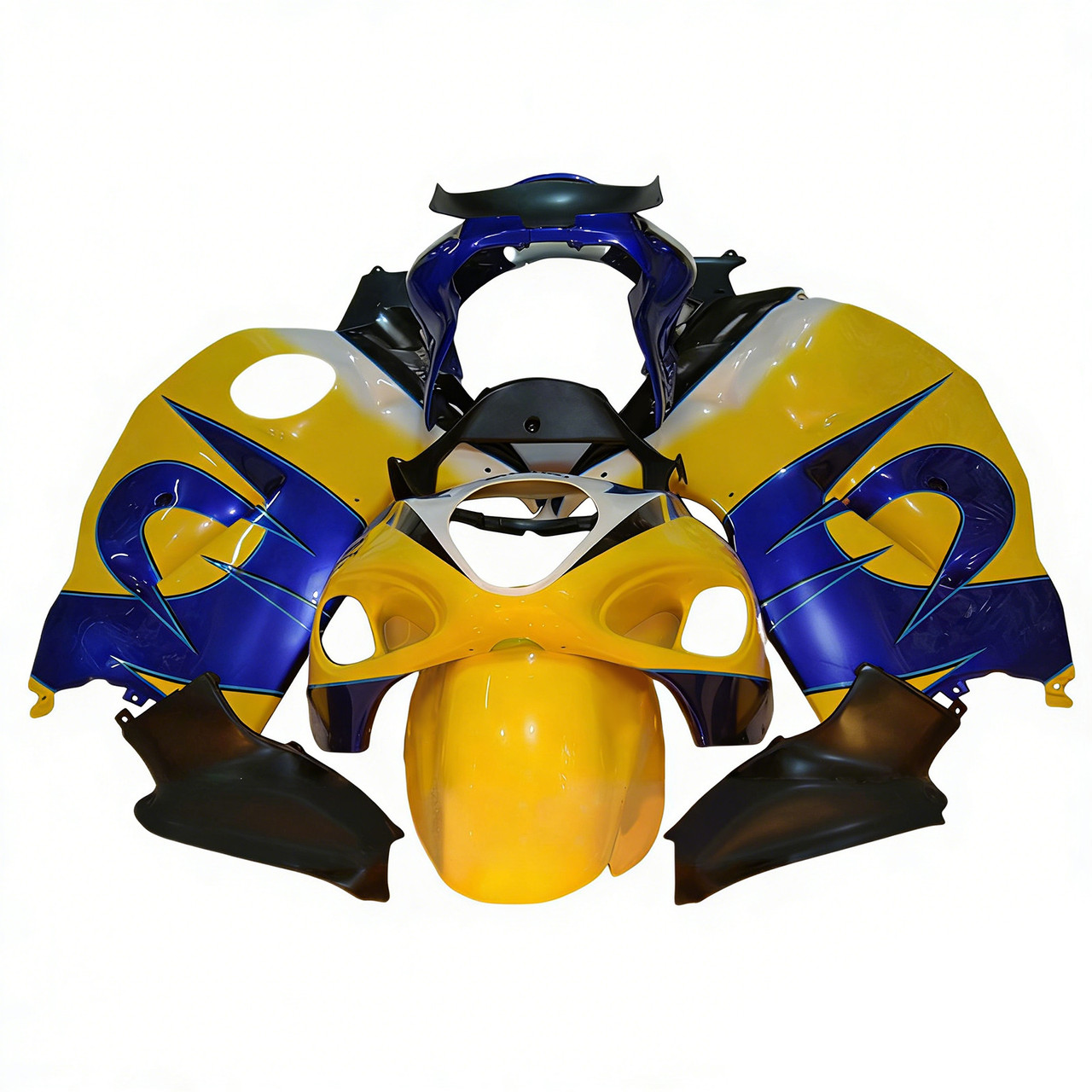 1999-2007 GSX1300R Hayabusa Suzuki Yellow&Blue Fairing Kit