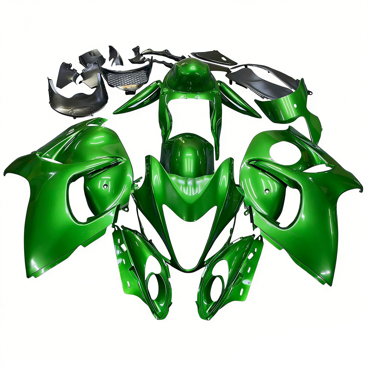 2008-2020 GSX1300R Hayabusa Suzuki Dark Green Fairing Kit