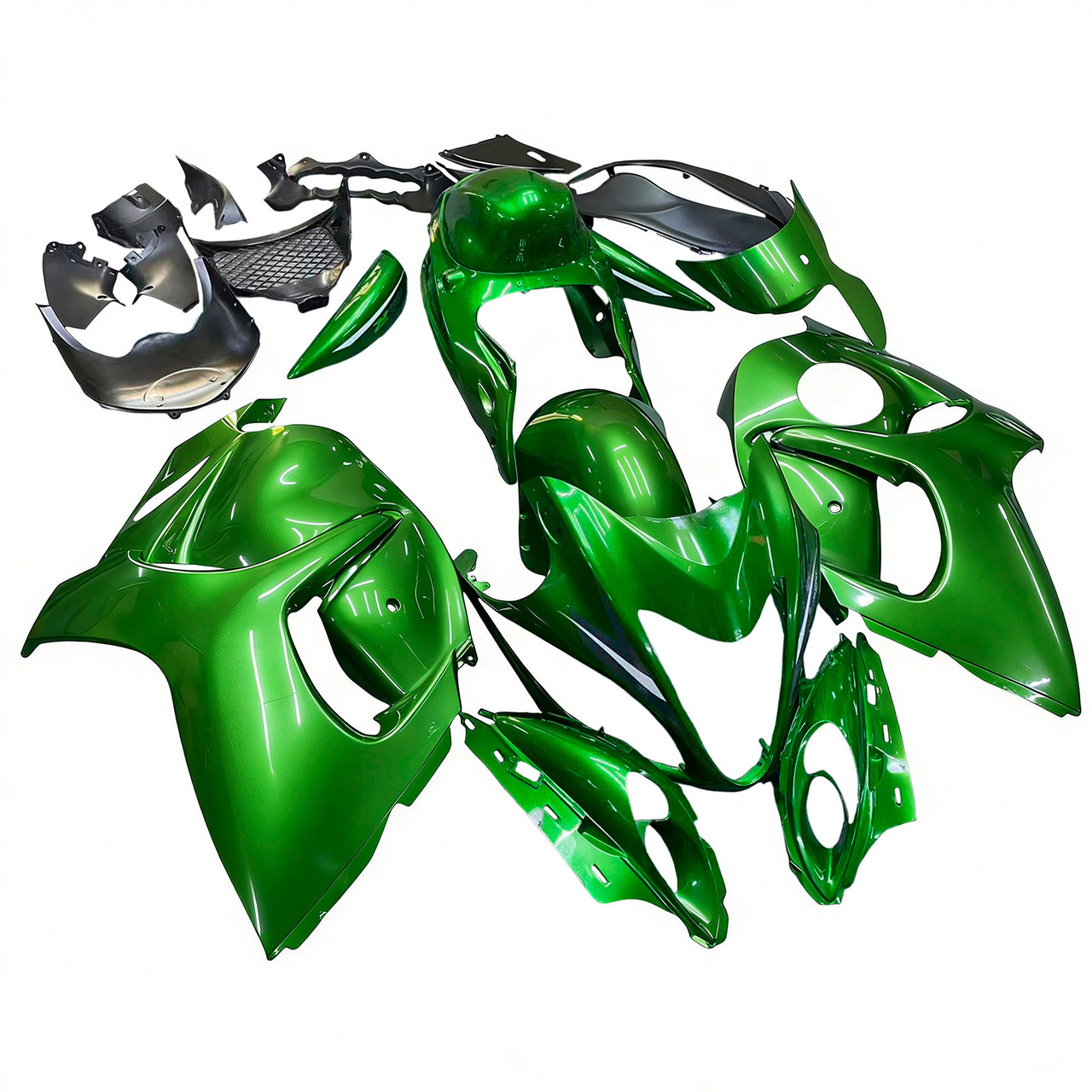 2008-2020 GSX1300R Hayabusa Suzuki Dark Green Fairing Kit