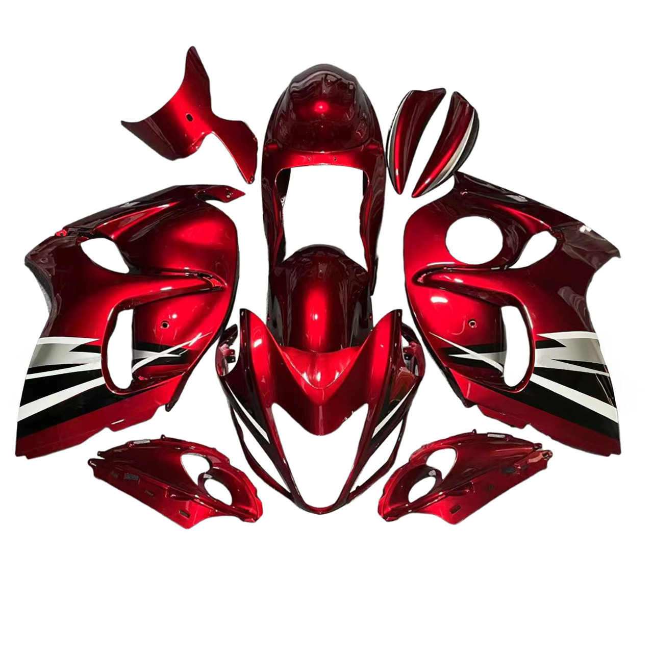 2008-2020 GSX1300R Hayabusa Suzuki Dark Red Fairing Kit