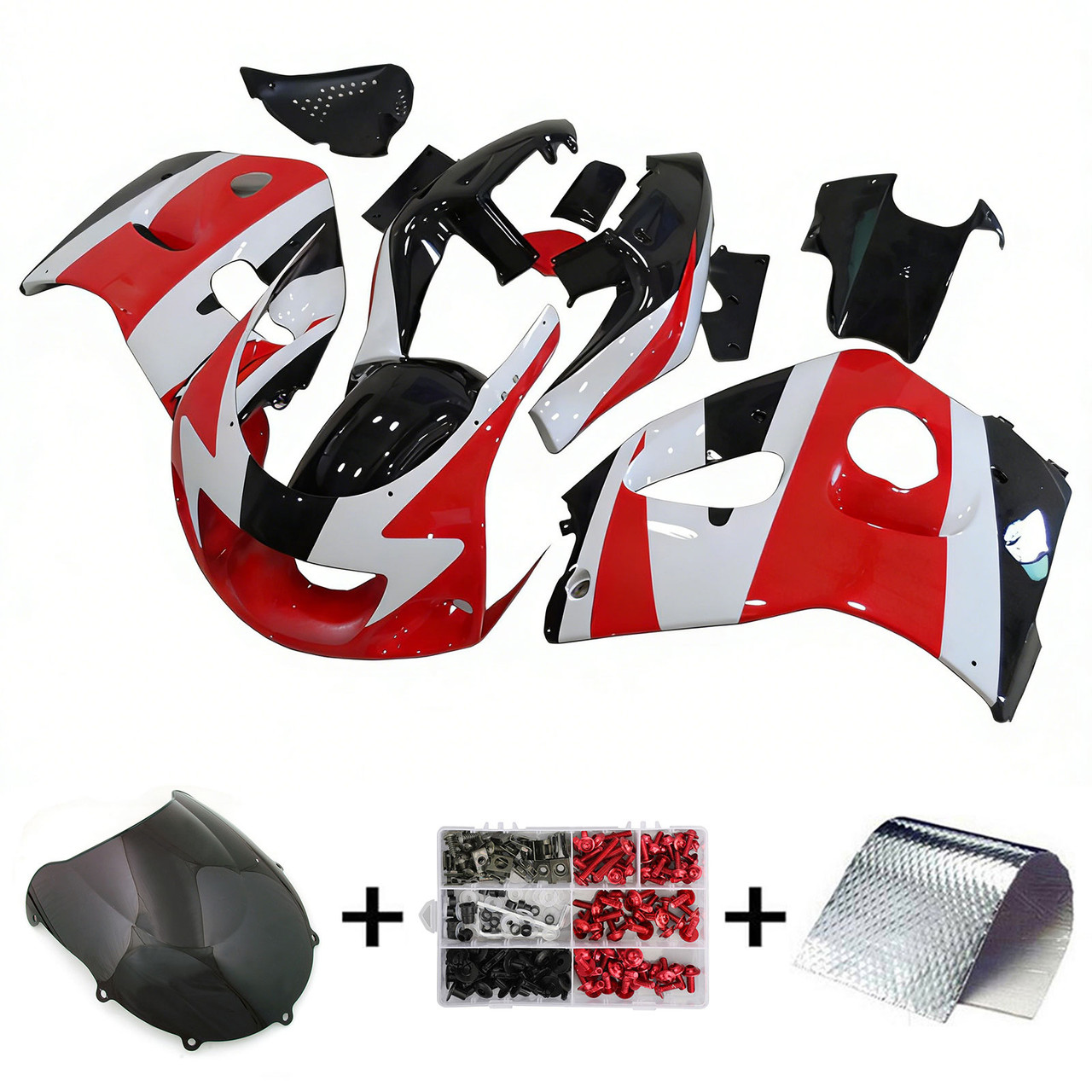 GSXR600 1996-2000 GSXR750 1996-1999 Suzuki Red&White Fairing Kit