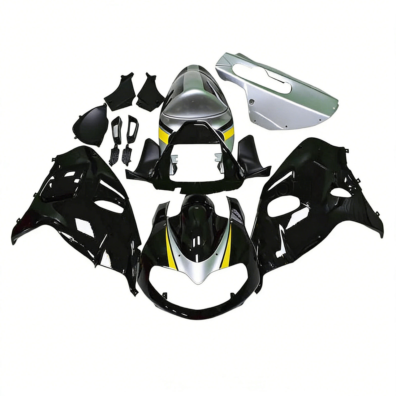 1998-2003 TL1000R Suzuki Black&Silver Fairing Kit