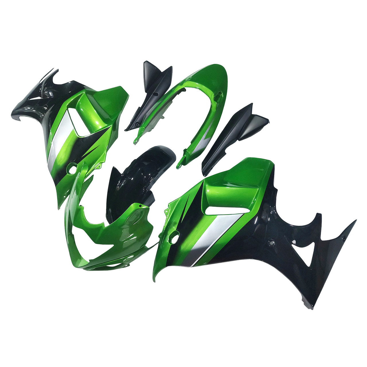 2008-2013 GSX650F Katana Suzuki Green&Black Fairing Kit