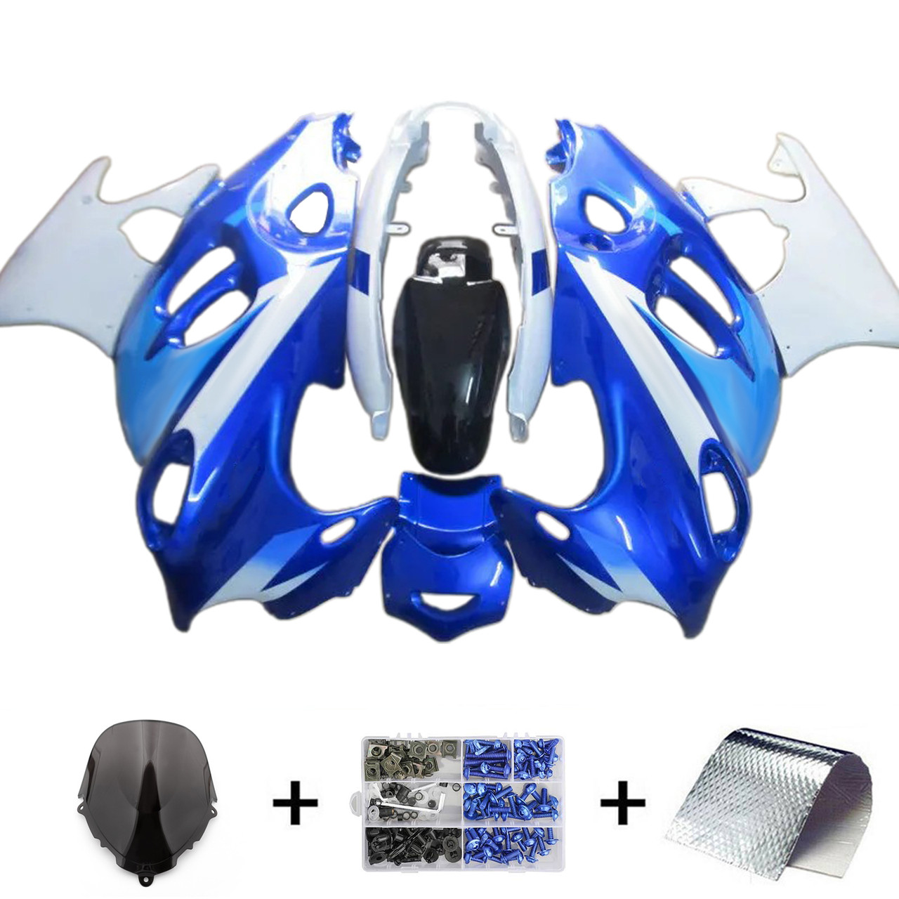 2003-2006 Suzuki Katana GSX600F GSX750F Blue&White Fairing Kit
