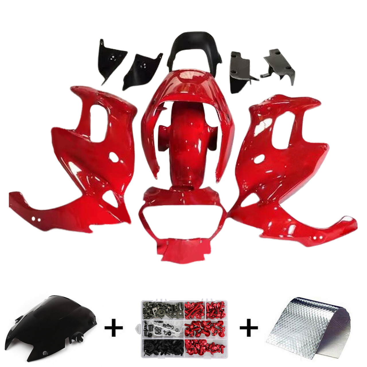 1997-2005 VTR1000F Honda Red Fairing Kit