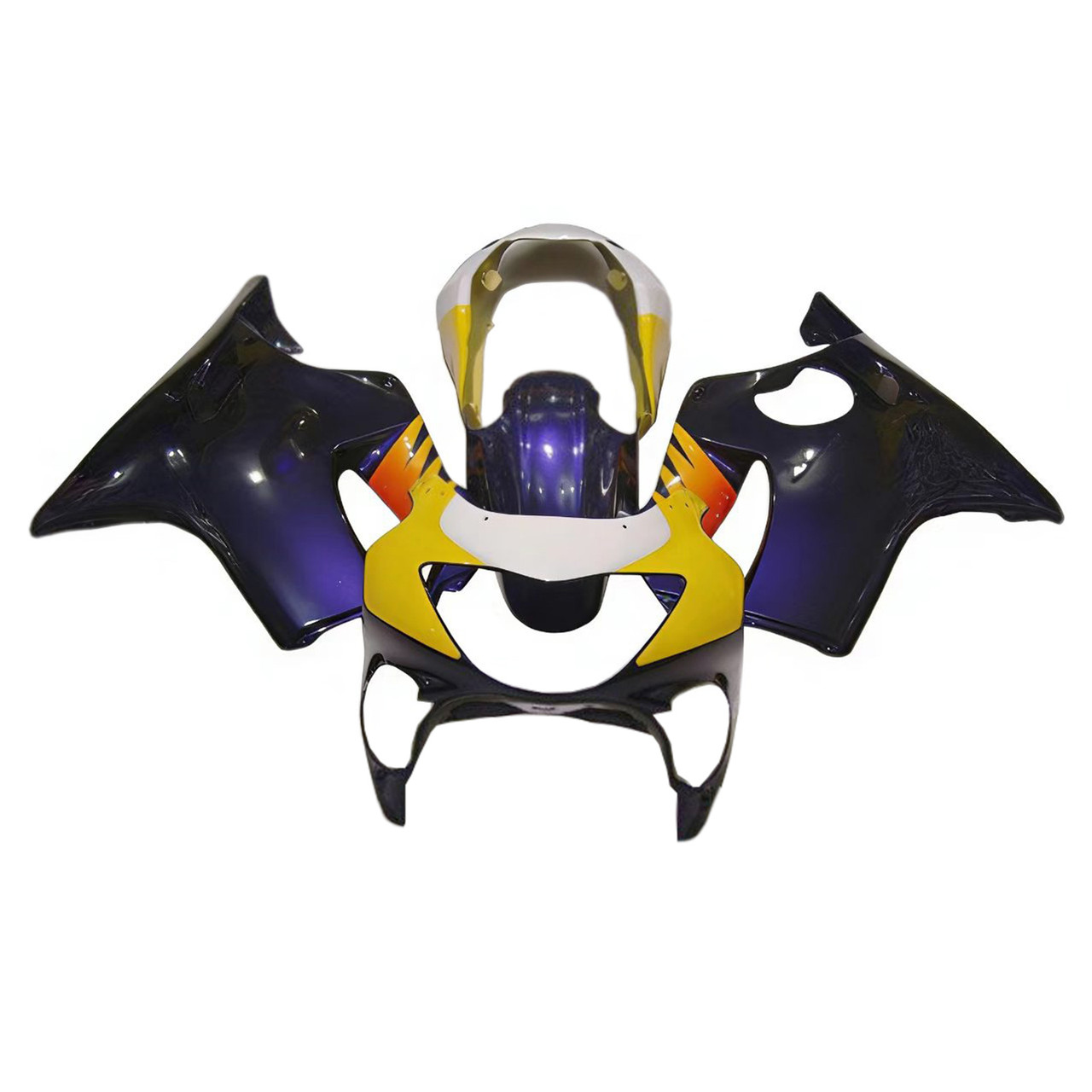1999-2000 Honda CBR600F4 Black Yellow Fairing Kit
