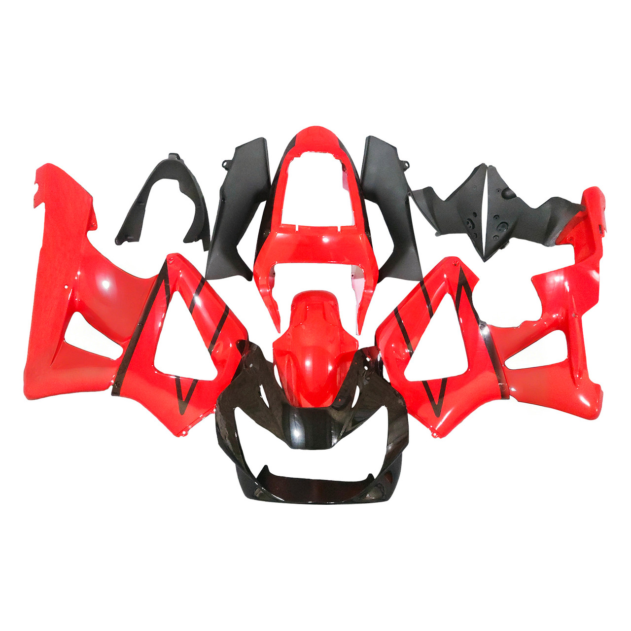 2000-2001 Honda CBR929RR Glossy Red Black Fairing Kit