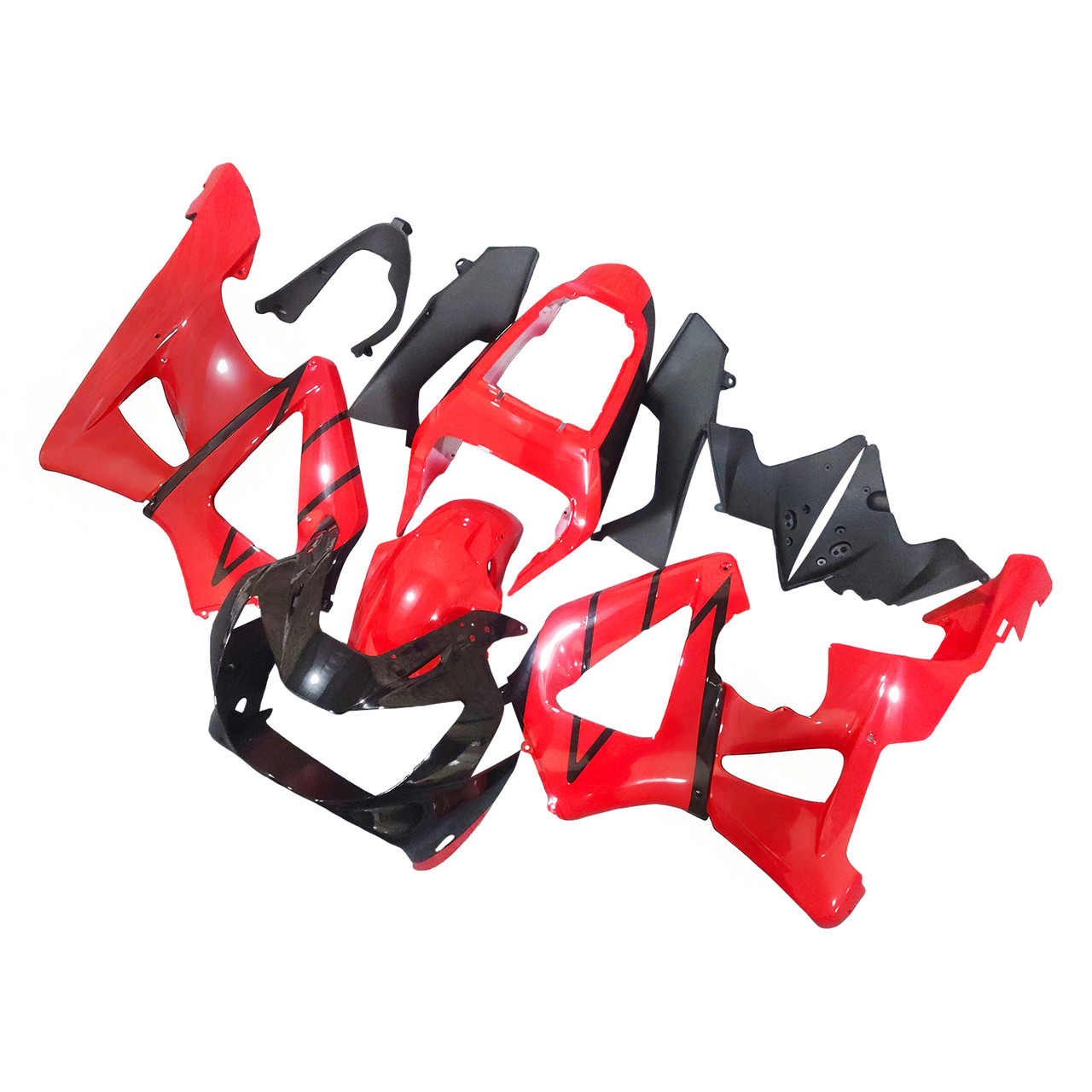 2000-2001 Honda CBR929RR Glossy Red Black Fairing Kit