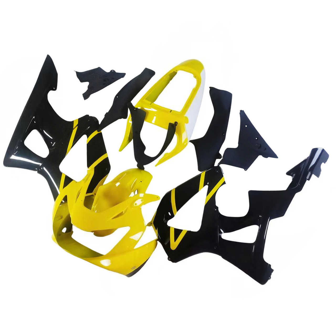 2000-2001 Honda CBR929RR Black Yellow &Logo Fairing Kit