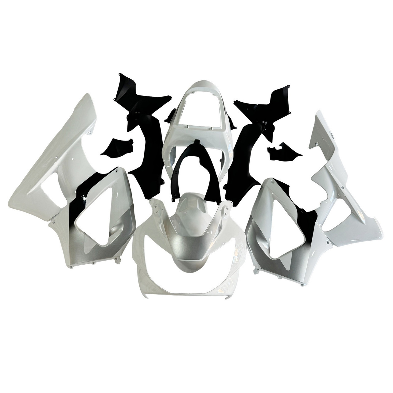 2000-2001 Honda CBR929RR White Black Fairing Kit