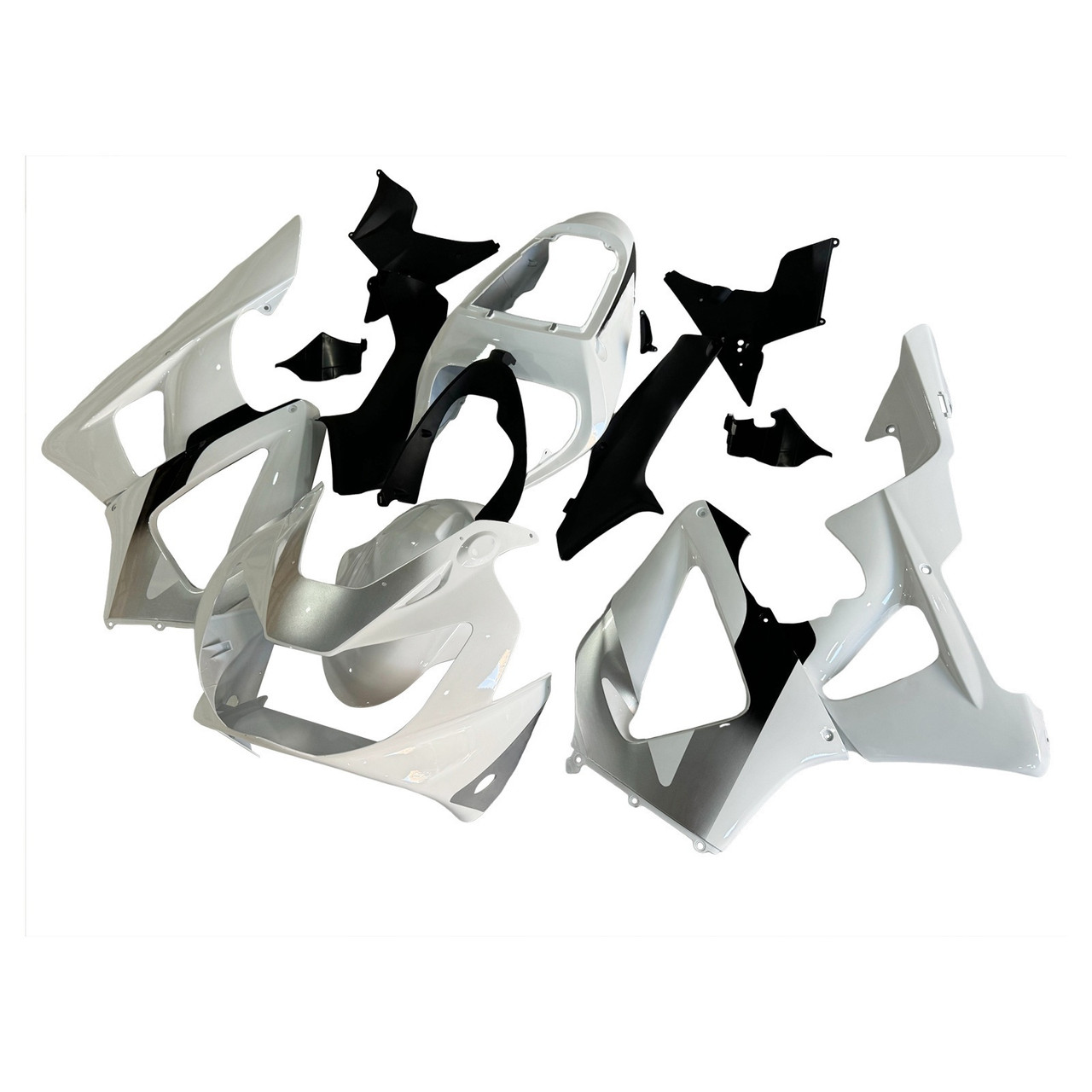 2000-2001 Honda CBR929RR White Black Fairing Kit