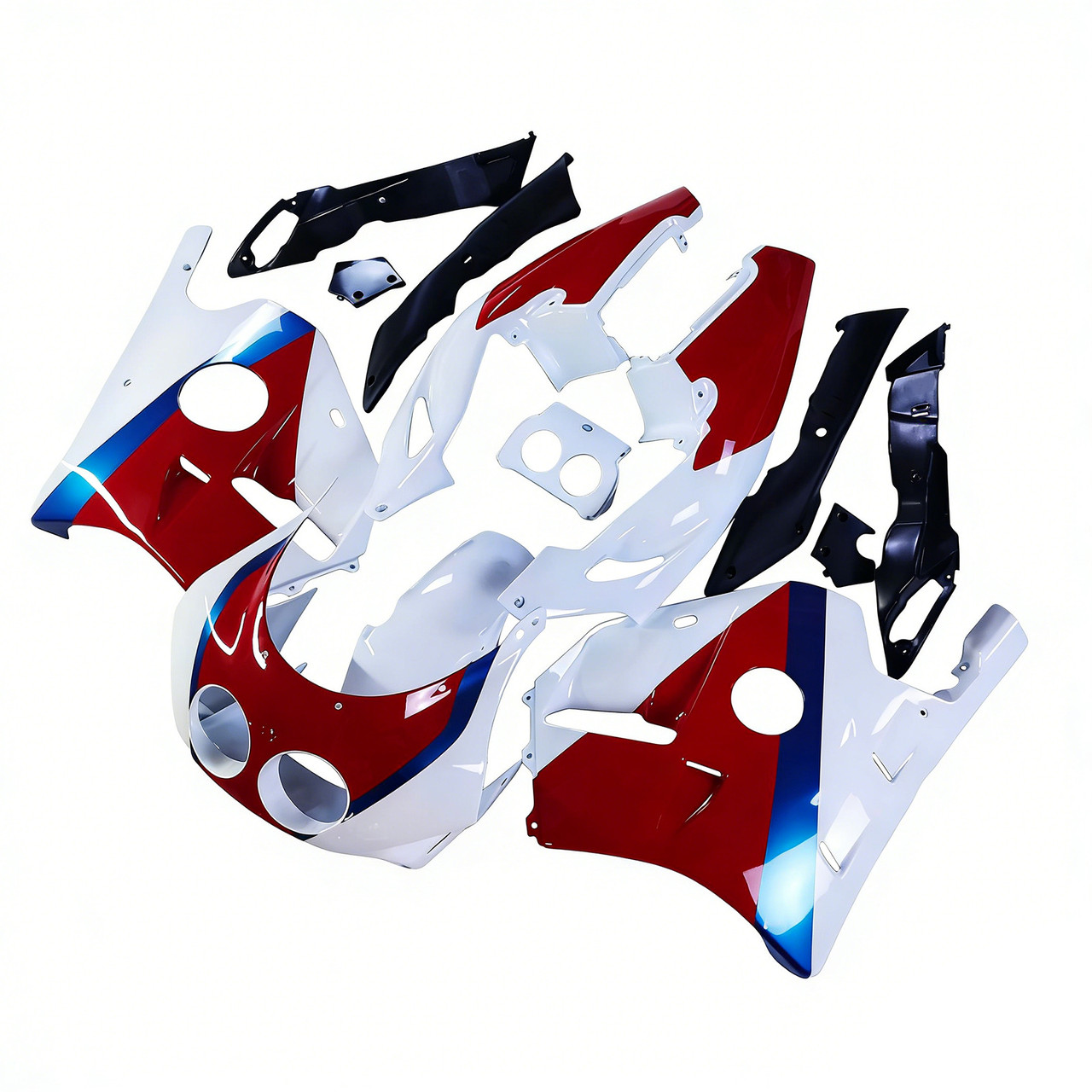 1990-1998 Honda CBR250RR MC22 Red White Fairing Kit 1