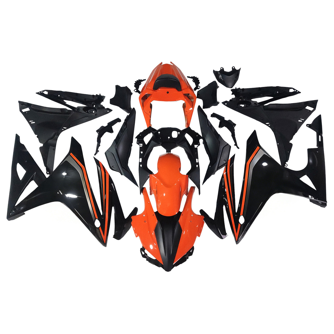 2016-2018 Honda CBR500R Black Orange Fairing Kit