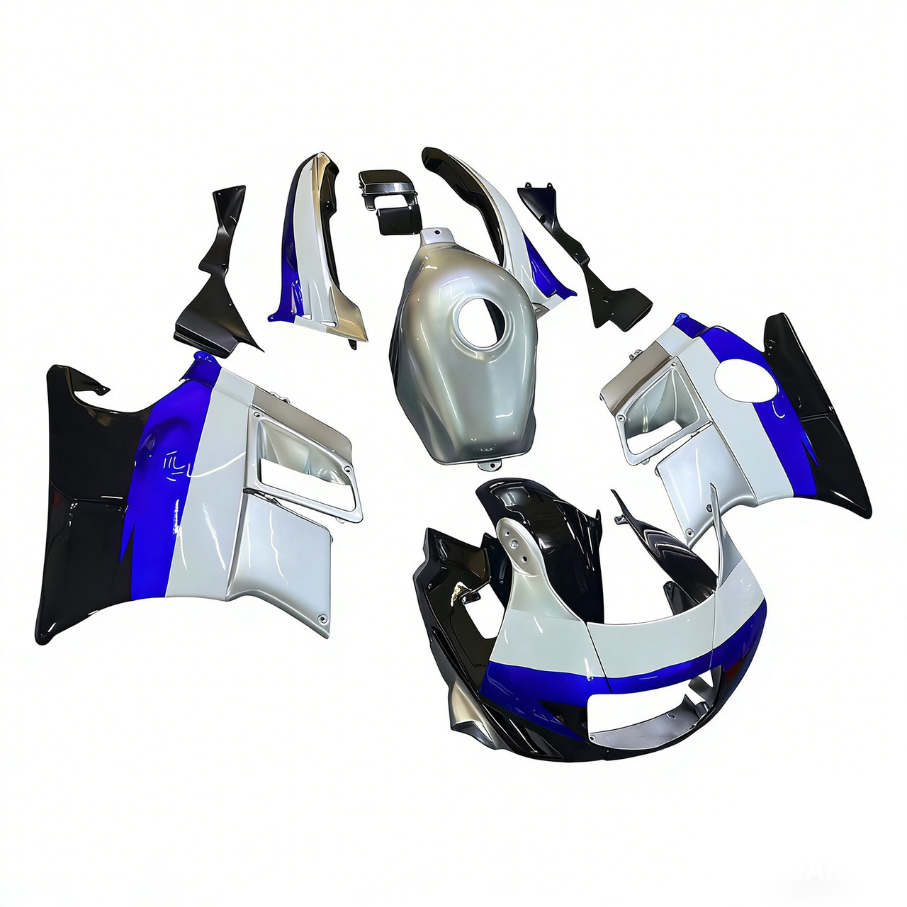 1991-1994 Honda CBR600 F2 Gray White Black Fairing Kit