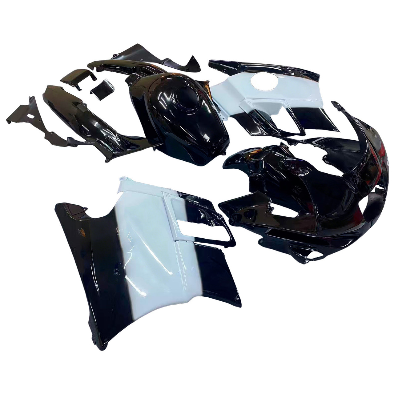 1991-1994 Honda CBR600 F2 Black White Fairing Kit