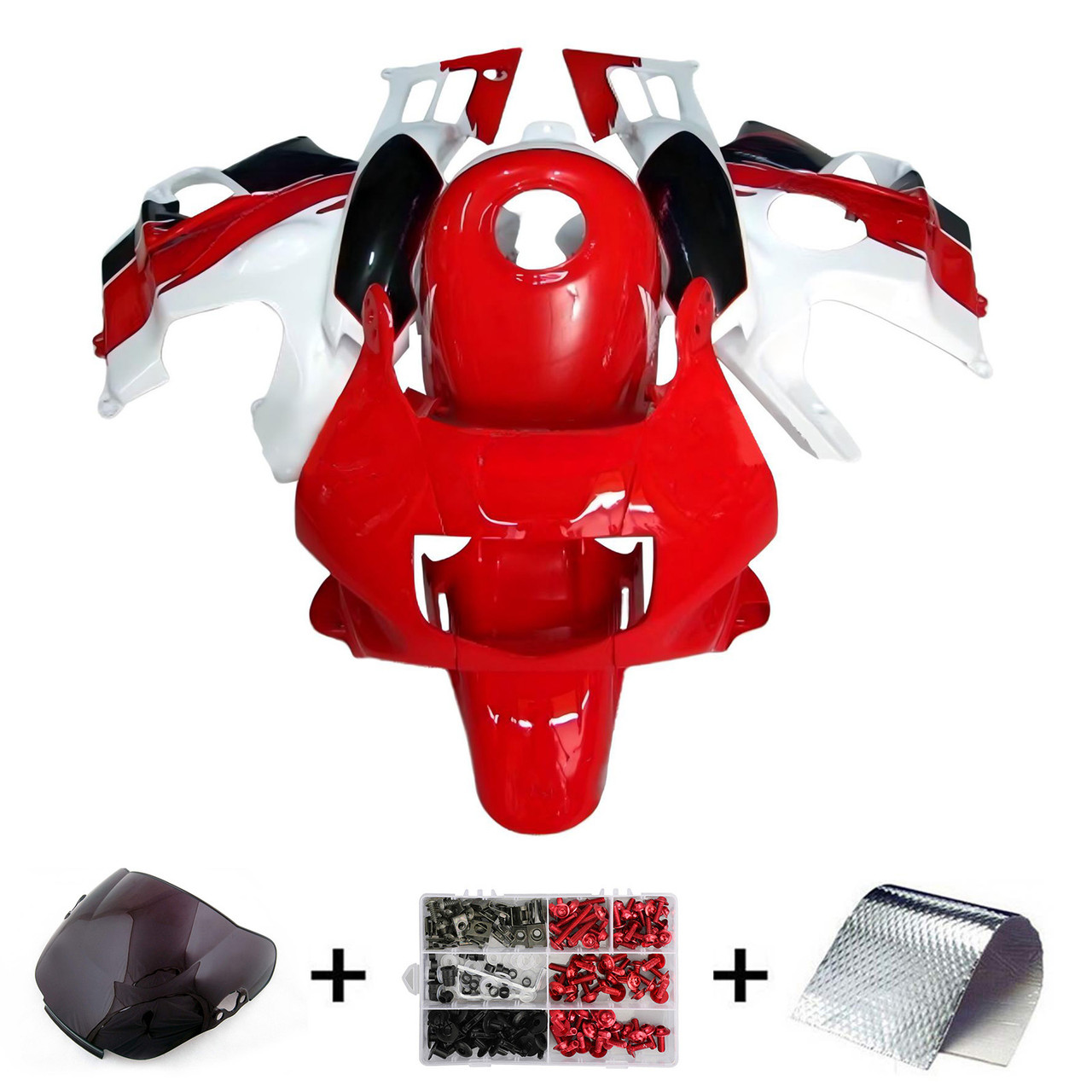 1991-1994 Honda CBR600 F2 Red White Black Fairing Kit