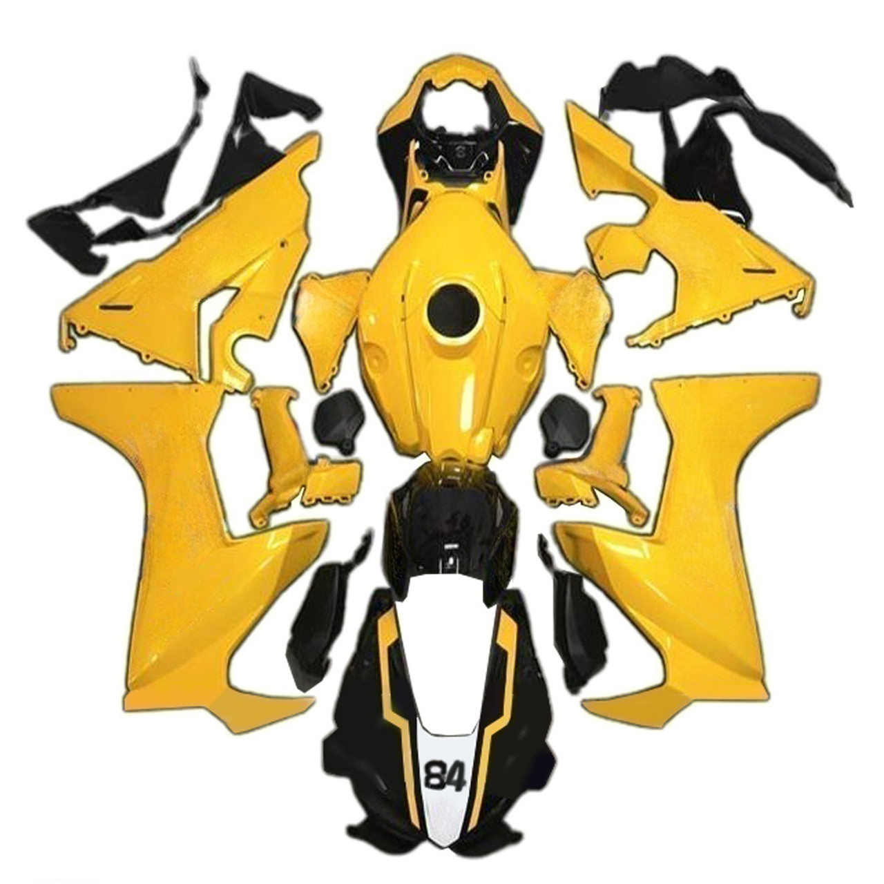 2017-2025 CBR1000RR Honda Yellow&Black Logo Fairing Kit