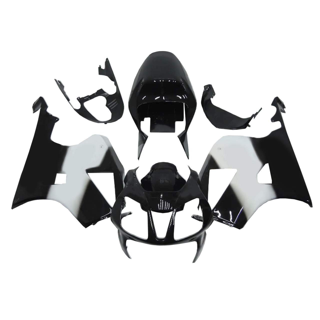 2000-2006 Honda VTR1000 RC51 Black White & Logo Fairing Kit
