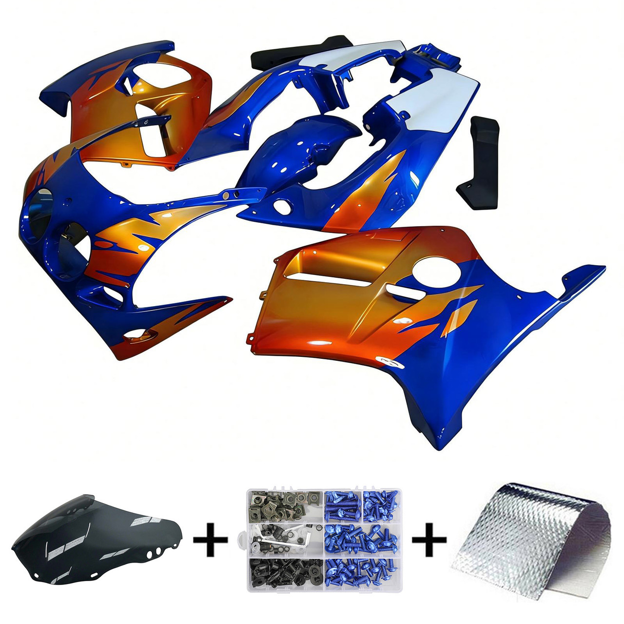 1988-1989 Honda CBR250RR MC19 Blue Fairing Kit