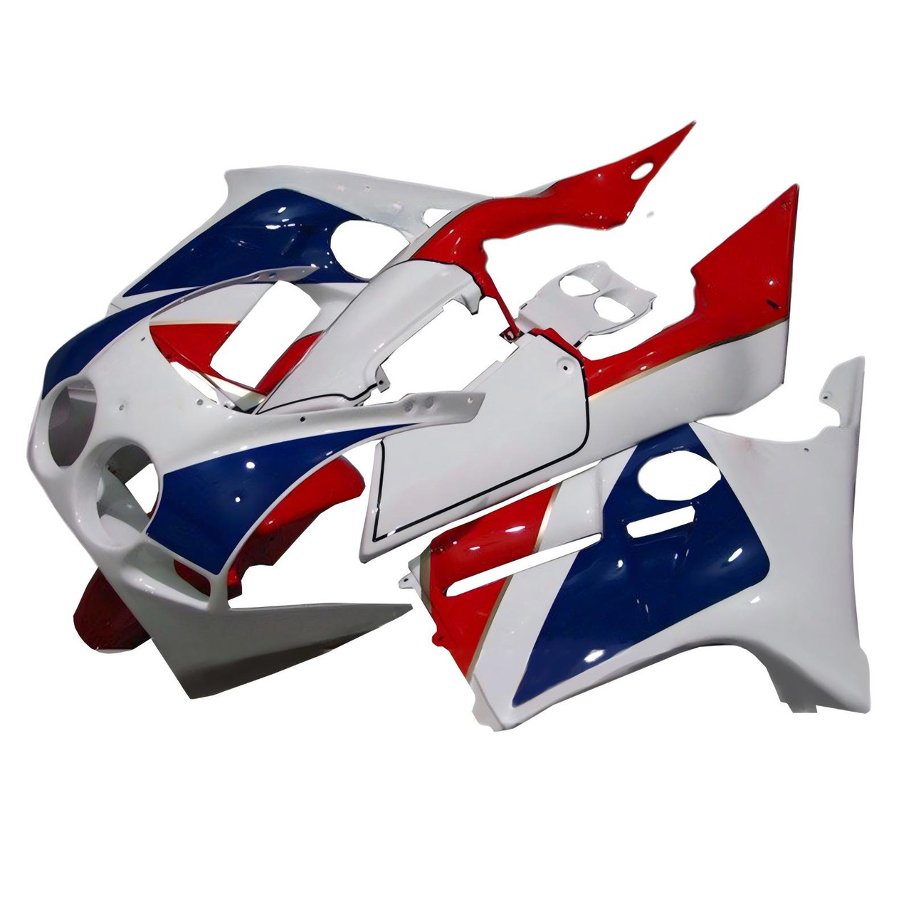 1988-1989 Honda CBR250RR MC19 White Blue Red Fairing Kit
