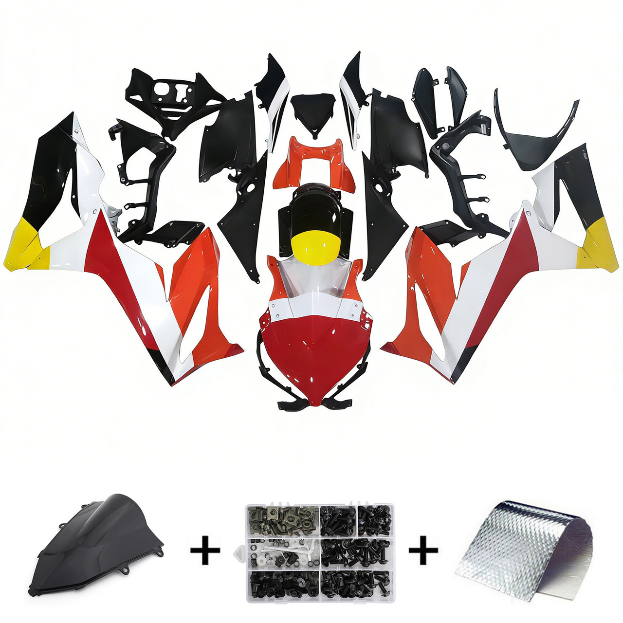 2019-2020 CBR650R Honda Red&Orange Repjol Fairing Kit