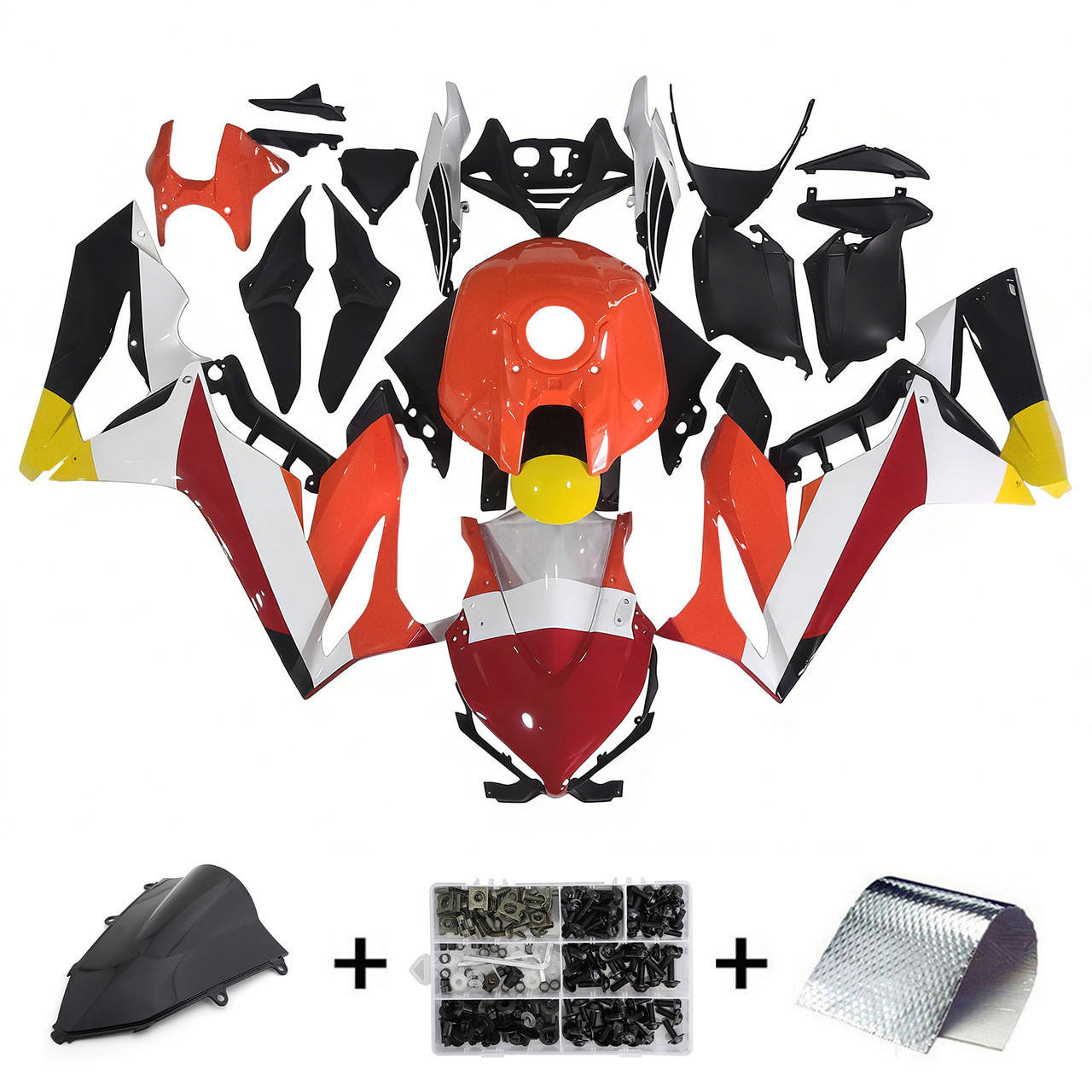 2021-2023 CBR650R Honda Red&Orange Repjol Fairing Kit