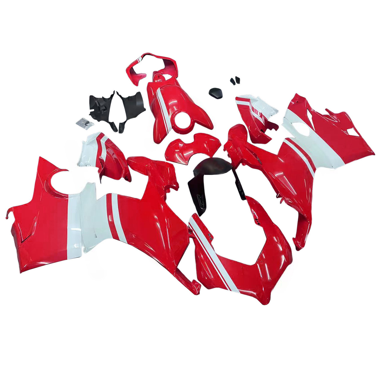 Ducati 2018-2019 Panigale V4 V4S & 2018-2020 Panigale V4SP Red White Fairing Kit