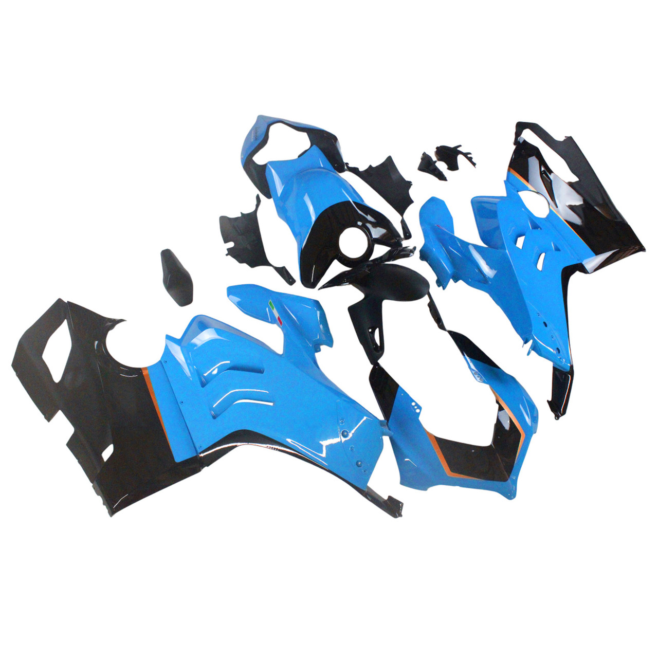 Ducati Panigale 20-21 V4/V4S & 21-22 V4SP & 19-22 V4R Blue&Orange Fairing Kit