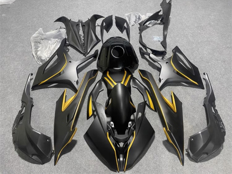 2019-2022 BMW M1000RR S1000RR Black & Yellow Lines Fairing Kit