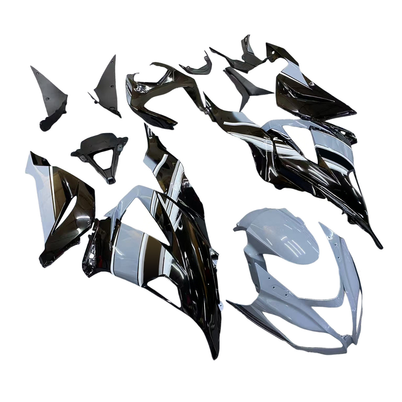 2013-2018 Kawasaki ZX6R 636 Gray Black Fairing Kit