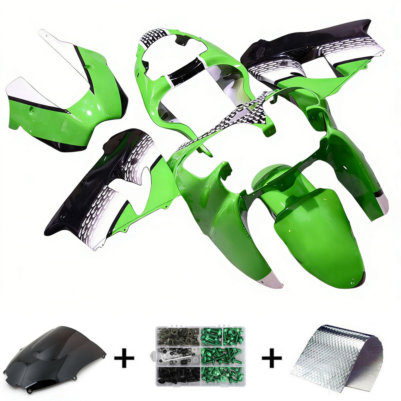 2000-2001 Kawasaki ZX9R Light Green Fairing Kit