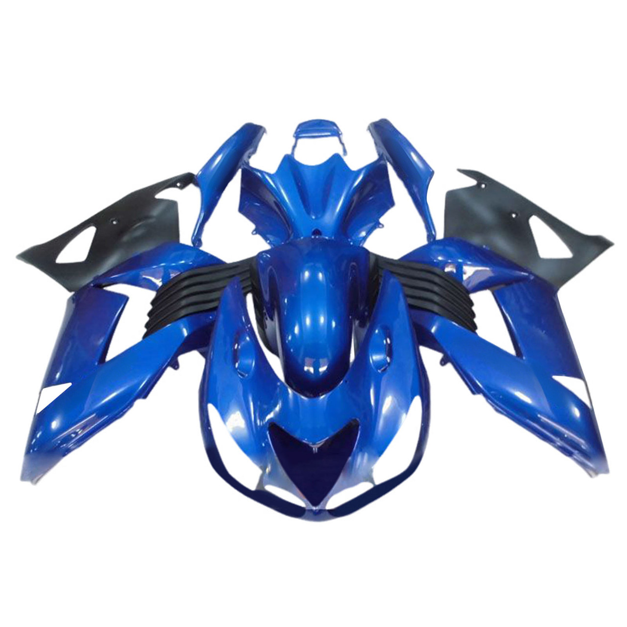2006-2011 Kawasaki ZX14R ZZR1400 Blue Black Fairing Kit