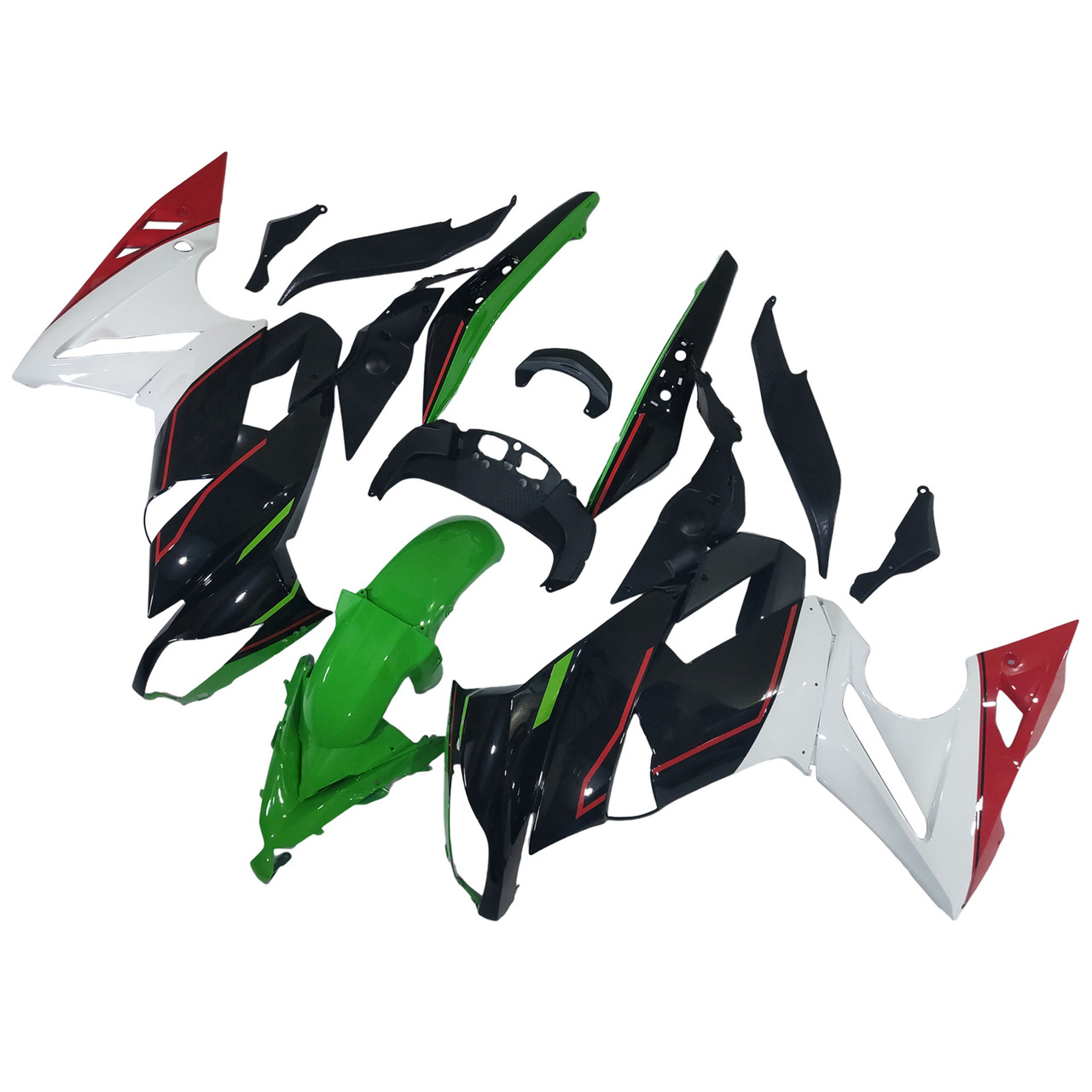 2009-2011 Kawasaki Ninja650 EX650 Black White Green Red Fairing Kit