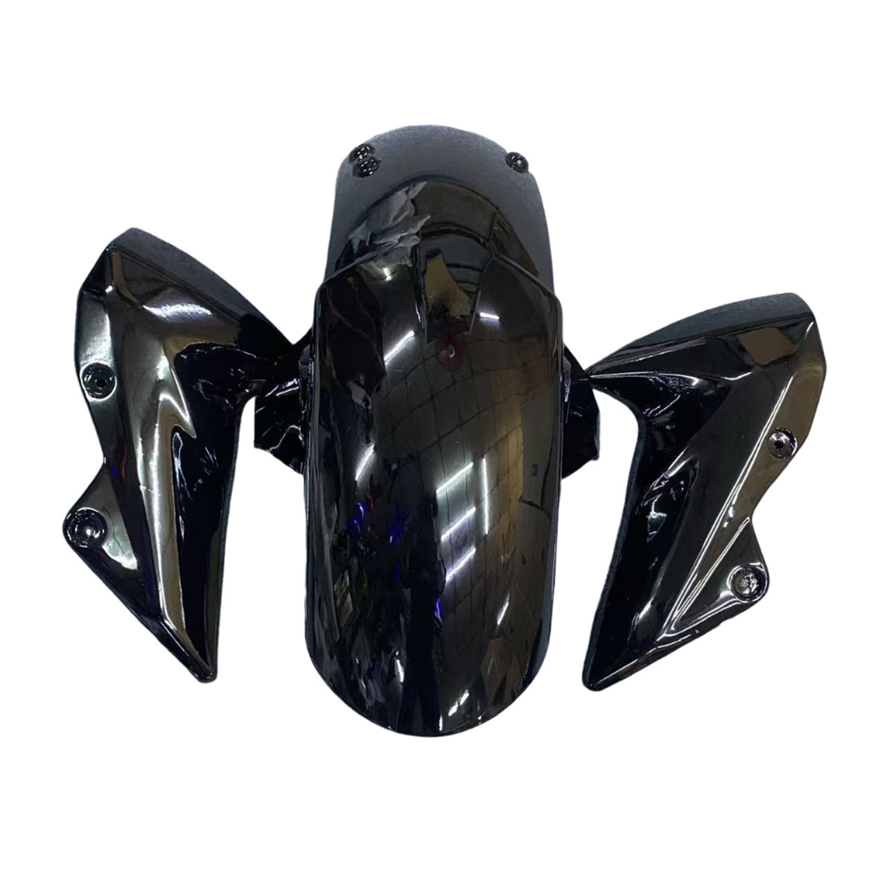 2007-2009 Kawasaki Z1000 Black Orange Fairing Kit