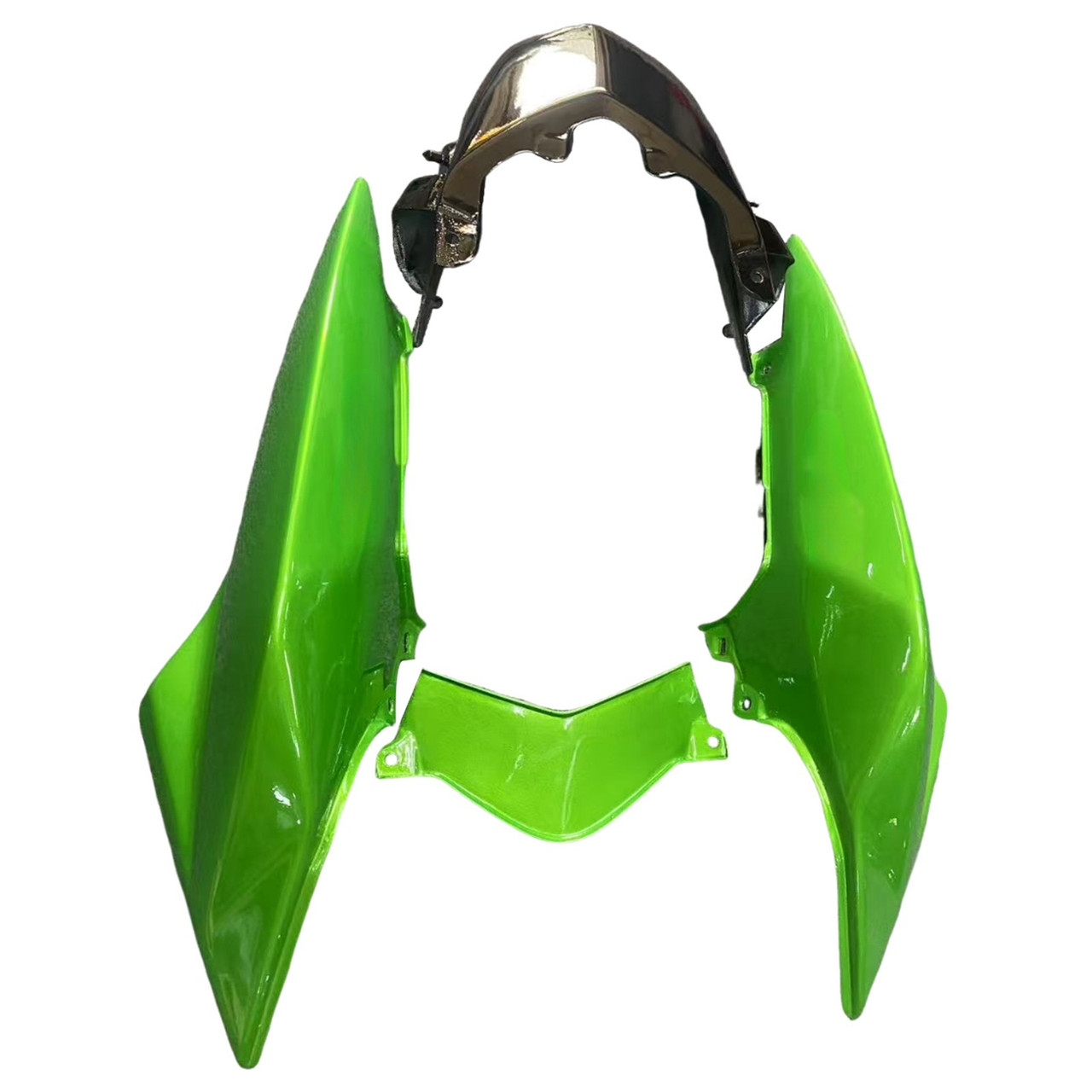 2007-2009 Kawasaki Z1000 Glossy Black Green Fairing Kit
