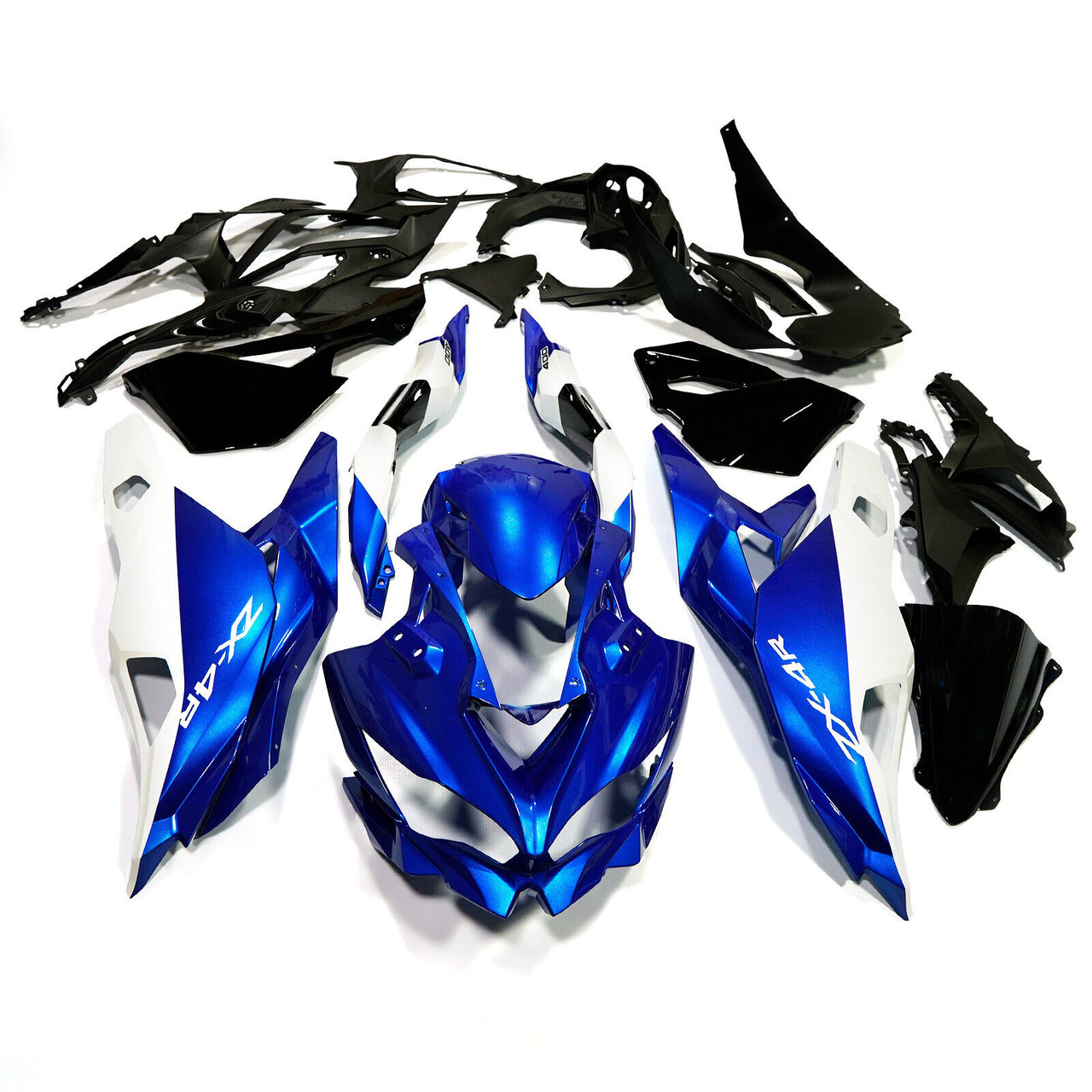 2019-2025 Kawasaki Ninja ZX25R ZX4R ZX4RR Black White Blue Fairing