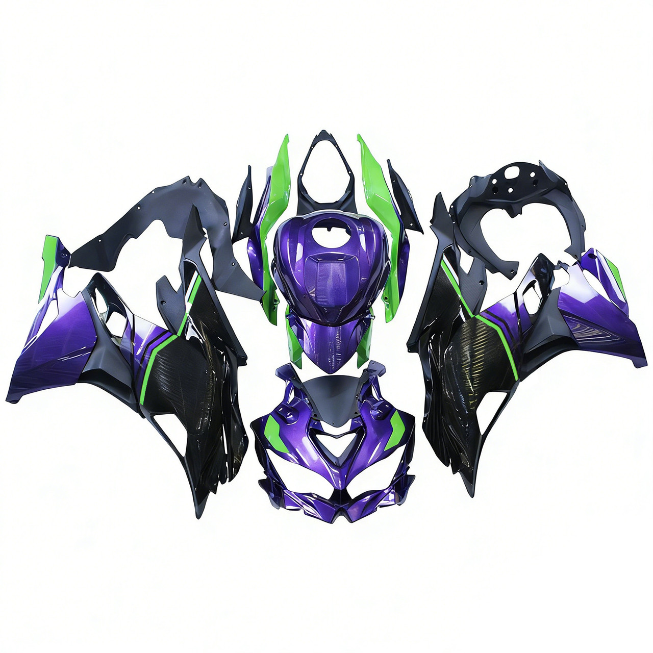 2019-2025 Kawasaki Ninja ZX25R ZX4R ZX4RR Black Blue Green Fairing Kit