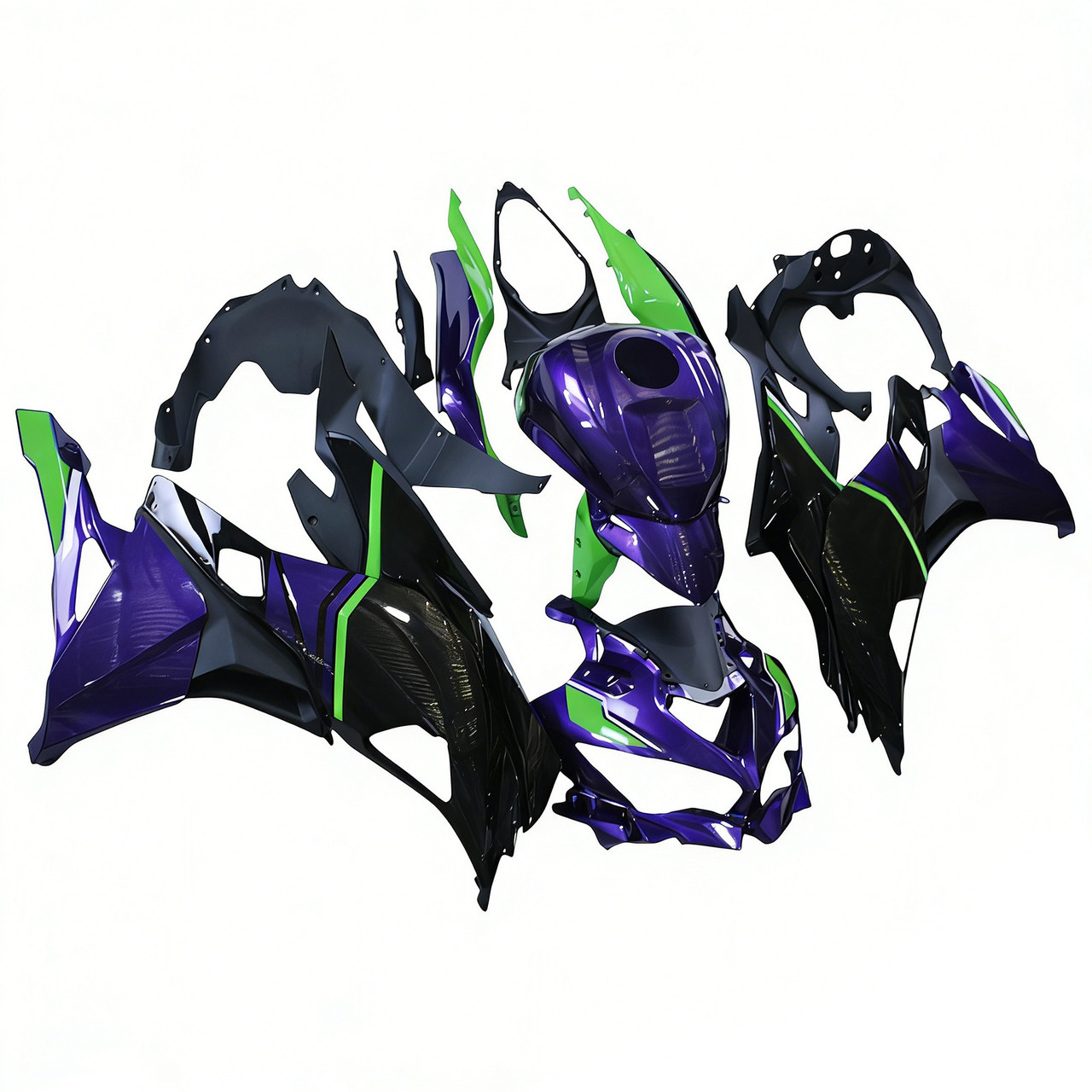 2019-2025 Kawasaki Ninja ZX25R ZX4R ZX4RR Black Blue Green Fairing