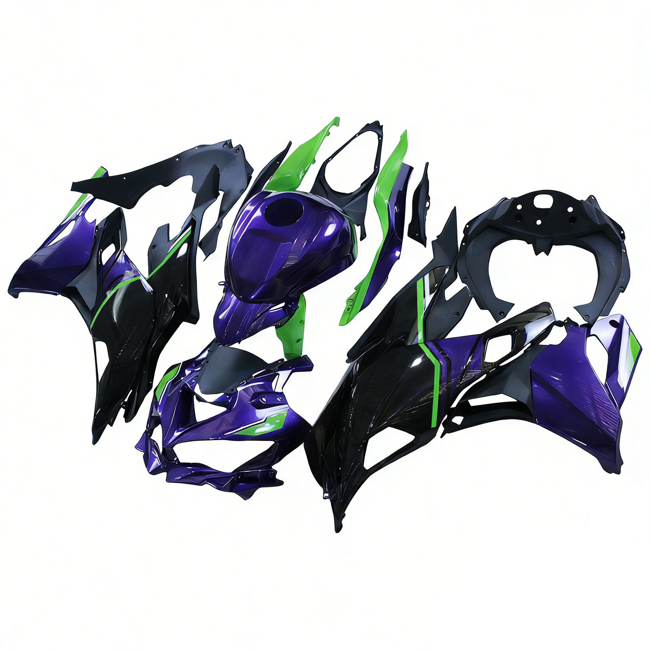 2019-2025 Kawasaki Ninja ZX25R ZX4R ZX4RR Black Blue Green Fairing