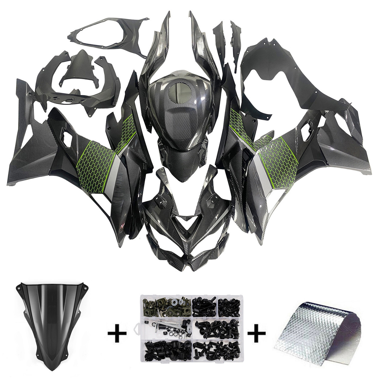 2019-2025 Kawasaki Ninja ZX25R ZX4R ZX4RR Carbon Fiber Fairing Kit