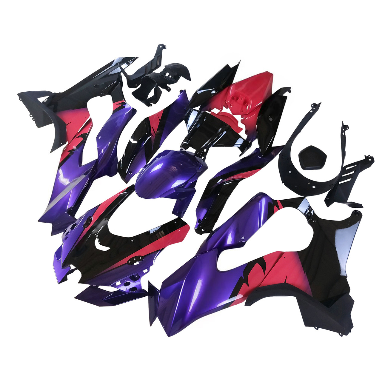 2021-2025 Kawasaki ZX10R ZX10RR Black Purple Pink Fairing Kit