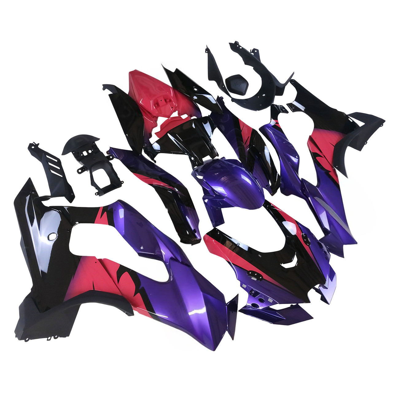 2021-2025 Kawasaki ZX10R ZX10RR Black Purple Pink Fairing Kit