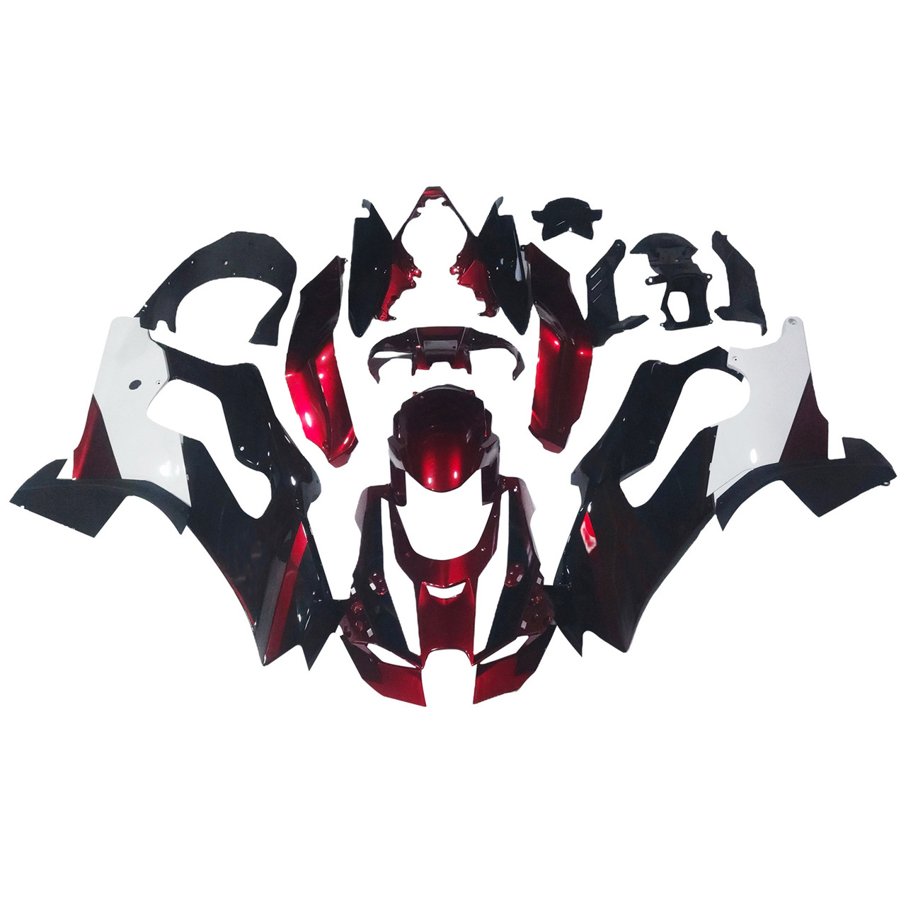 2021-2025 Kawasaki ZX10R ZX10RR Glossy Black White Red Fairing Kit