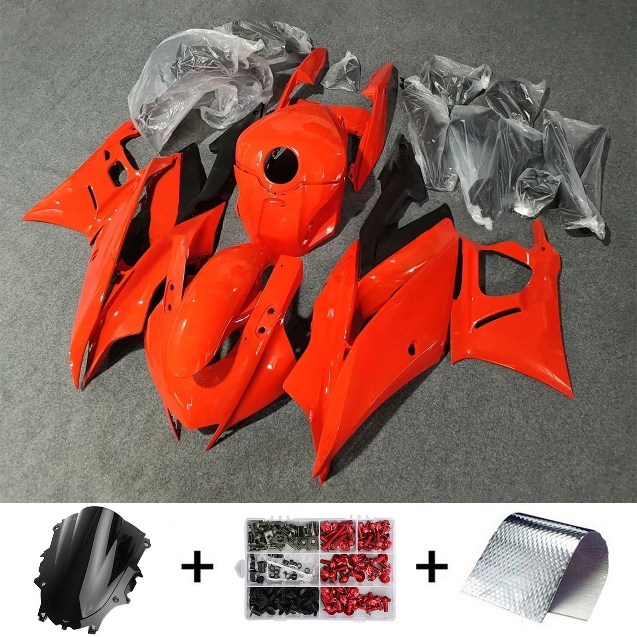 2022-2024 Yamaha YZF-R3 & R25 Orange Red Fairing Kit