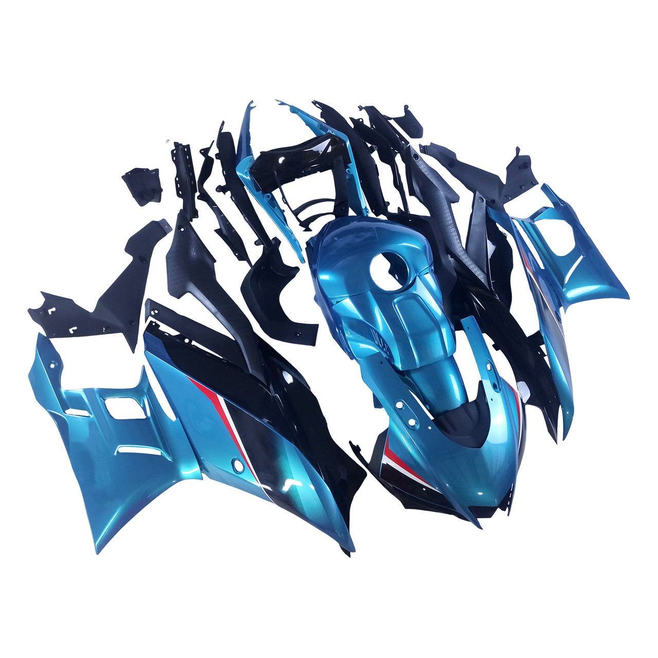 2022-2024 Yamaha YZF-R3 & R25 Blue Black Fairing Kit