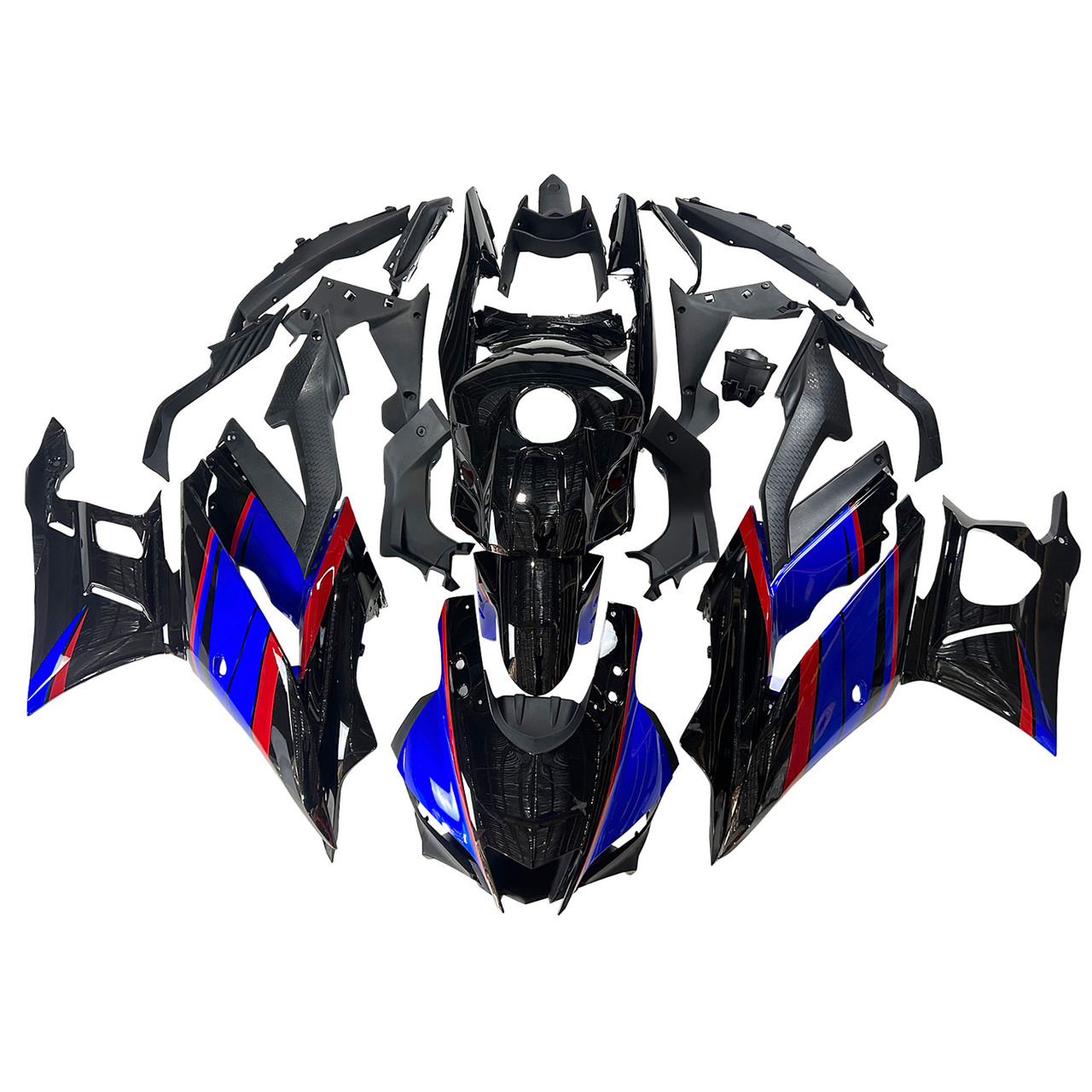 2022-2024 Yamaha YZF-R3 & R25 Black Red Blue Fairing Kit