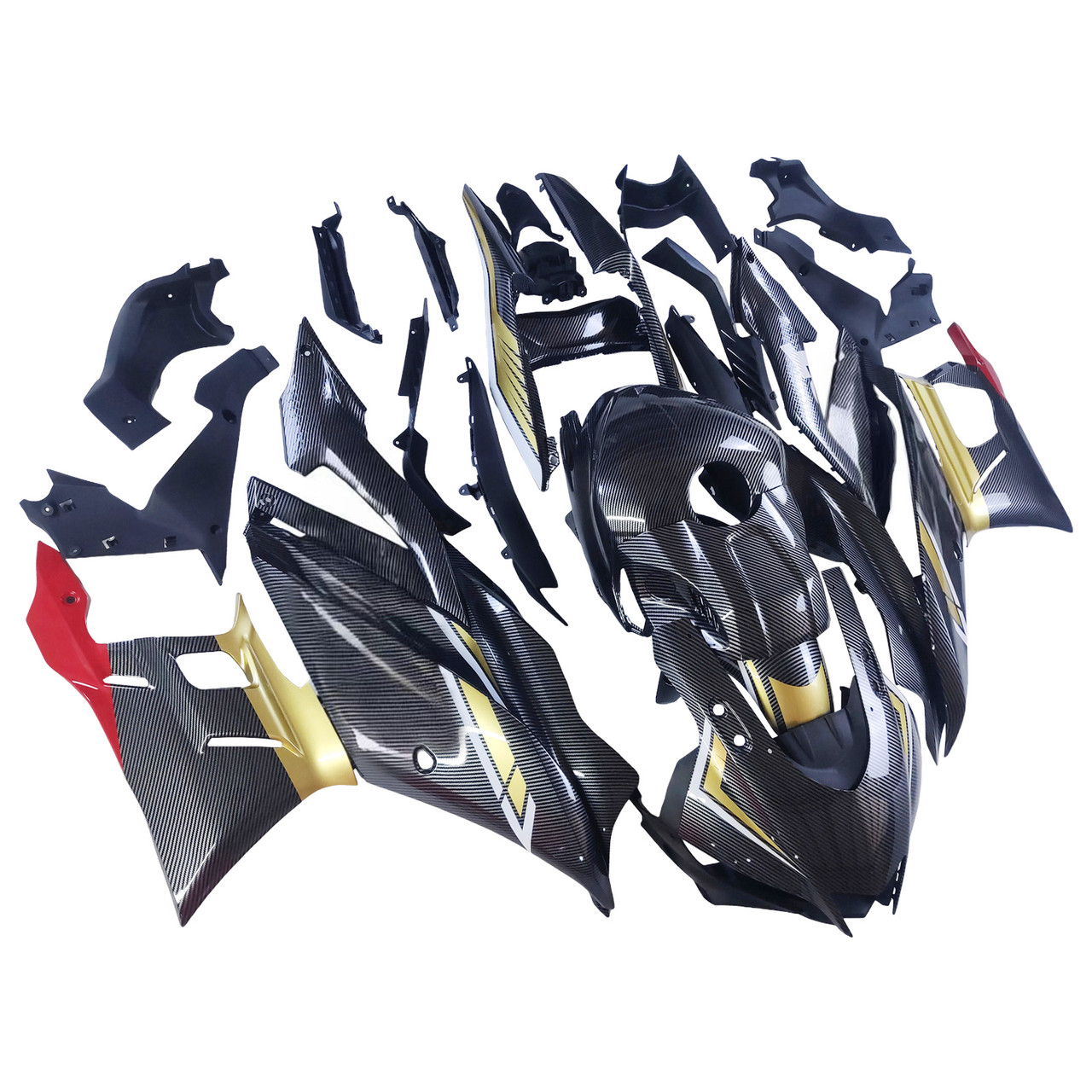 2022-2024 Yamaha YZF-R3 & R25 Carbon Fiber Black Gold White Red Fairing Kit